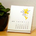 2012 letterpress desktop calendar