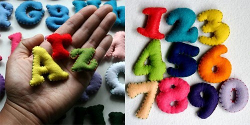 Stuffed Felt Letters