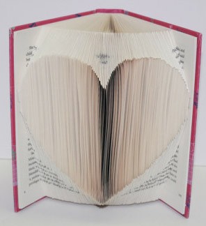 Big Heart in Book Origami by JoNomi