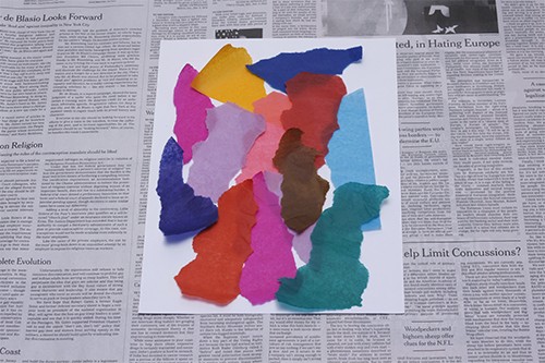 Bleeding Tissue Paper Print