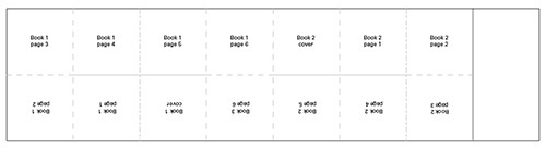 Mini single sheet Dos-a-dos pattern