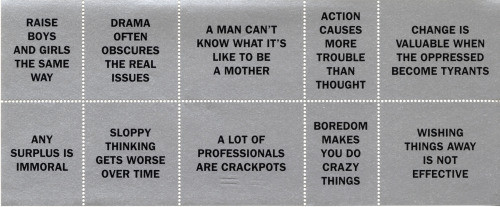 truism stamps by jenny holzer