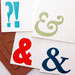 Letterpress Ampersand Notecards