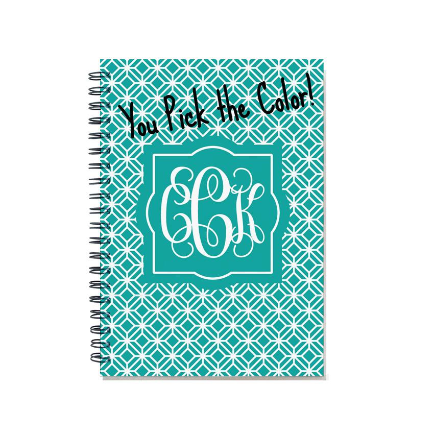 monthly planner with monogram