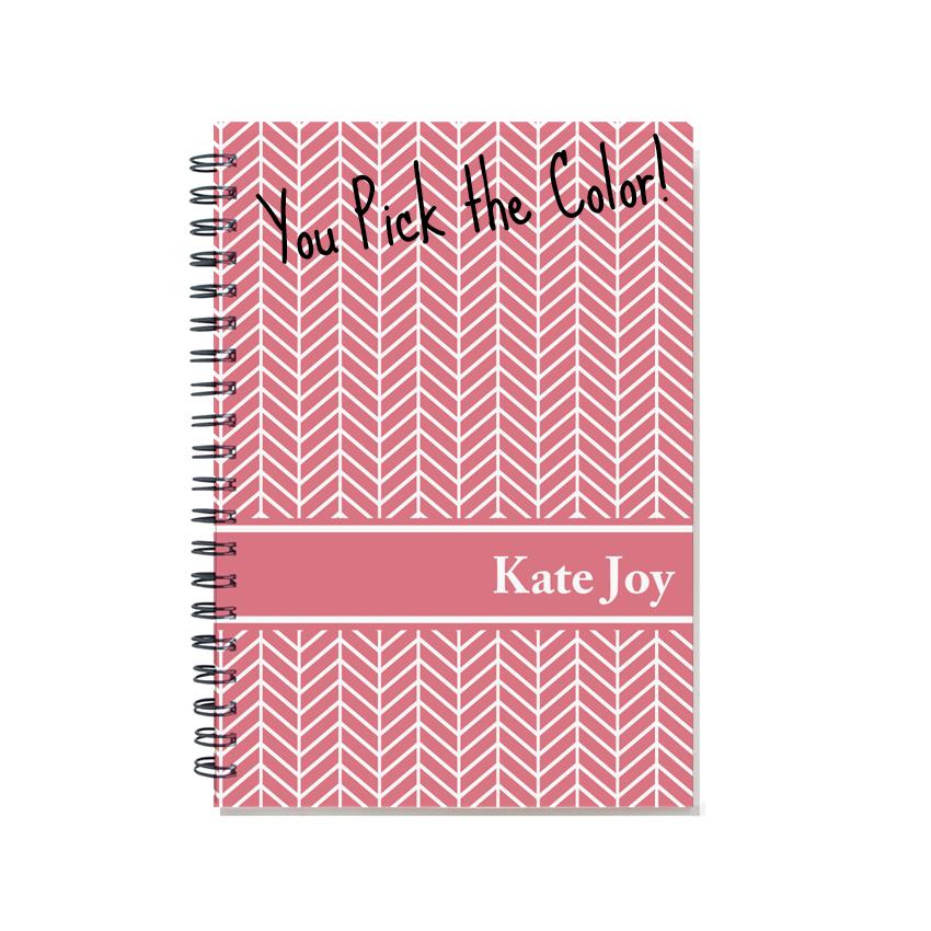 monthly planner calendar notebook with chevrons